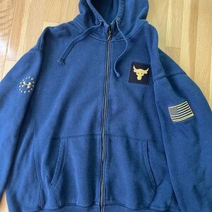 Under Armour Navy Jacket with Gold Details